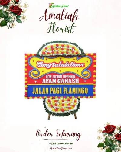 Bunga Papan Congratulation di Simpang Pasir